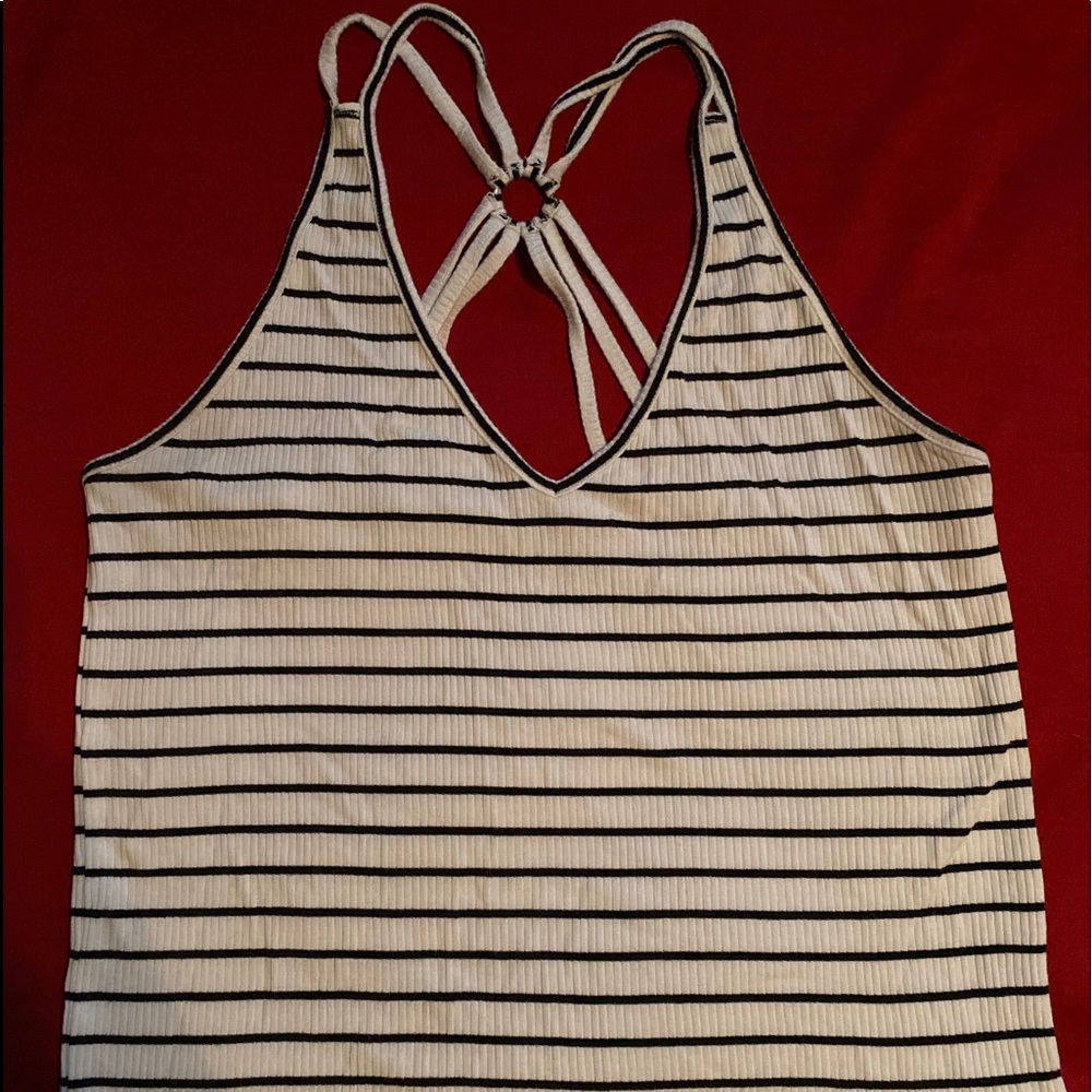 striped tank top
